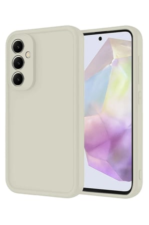 aklow akyoleticaret Samsung Galaxy A56 Kılıf Viera Silikon - Krem