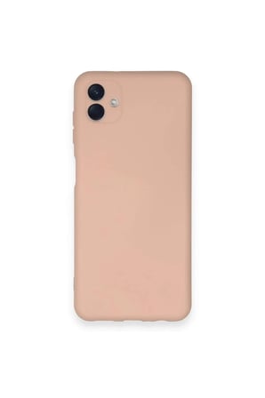 aklow akyoleticaret Samsung Galaxy A04 Kılıf Nano içi Kadife Silikon - Pudra