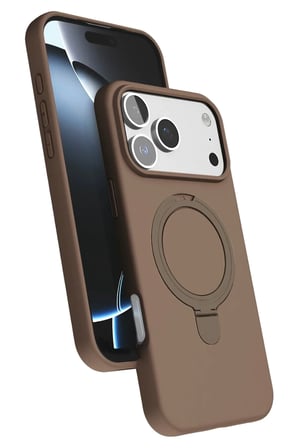 aklow akyoleticaret iPhone 17 Pro Regal Magsafe Standlı Kapak - Çöl Titanyum
