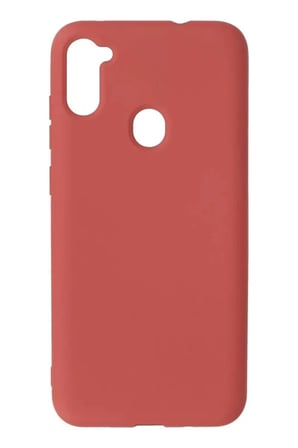 aklow akyoleticaret Samsung Galaxy A11 Kılıf Nano içi Kadife Silikon - Kiremit