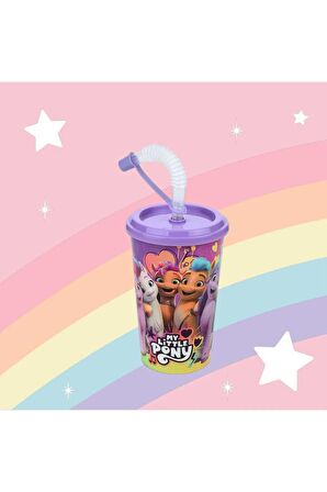 My Little Pony Kapaklı Pipetli Bardak 400 ml.