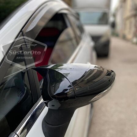 Ford Fiesta 2008-2017 Batman Yarasa Ayna Kapağı Piano Black ABS Plastik