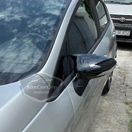 Ford Fiesta 2008-2017 Batman Yarasa Ayna Kapağı Piano Black ABS Plastik