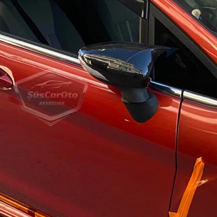 Ford Fiesta 2008-2017 Batman Yarasa Ayna Kapağı Piano Black ABS Plastik