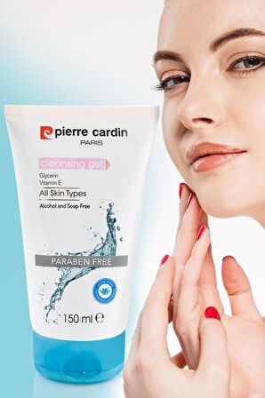 Pierre Cardin Tüm Ciltler için Arındırıcı E Vitaminli-Parabensiz Yüz Temizleme Jeli 150 ml 