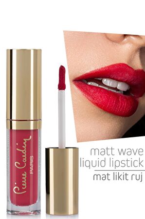 Pierre Cardin Matt Wave Liquid Lipstick – Mat Likit Ruj - Vermilion