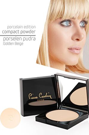 Pierre Cardin Porcelain Edition Compact Powder - Pudra - Golden Beige