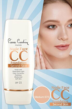 Pierre Cardin Nude Face CC Cream (spf 15) - Medium