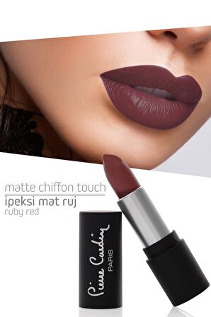 Pierre Cardin Matte Chiffon Touch Lipstick - Ruby Red -192