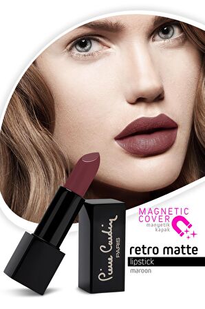 Pierre Cardin Retro Matte Lipstick  - Maroon - 157