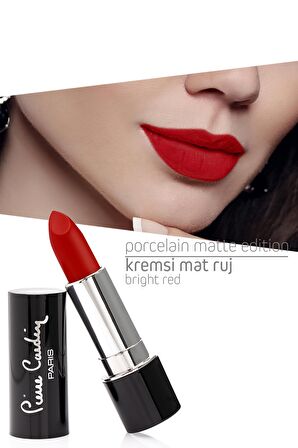 Pierre Cardin Porcelain Matte Edition Lipstick - Bright Red - 213