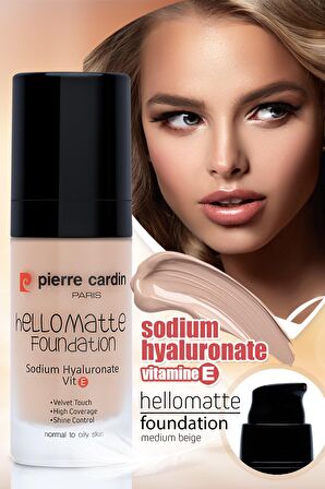 Pierre Cardin HelloMatte Foundation - Medium Beige - 30 ML