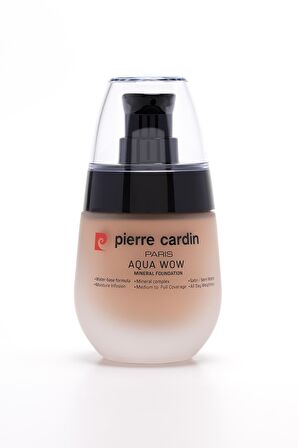 Pierre Cardin Aqua Wow Mineralli Su Bazlı Fondöten Tawny Beige with Warm Neutral