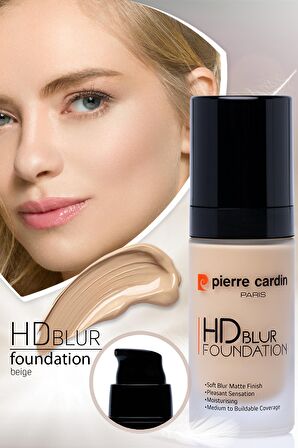 Pierre Cardin Hd Blur Pürüzsüz Görünüm Veren Mat Fondöten Beige - 30 ML