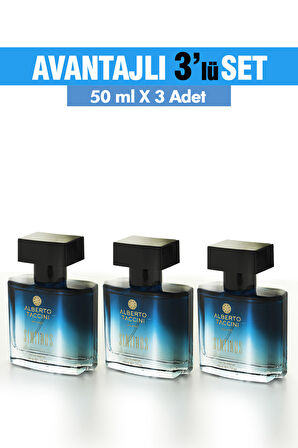 3'Lü Set Alberto Taccini  Sentinus Erkek Parfümü 50 ml