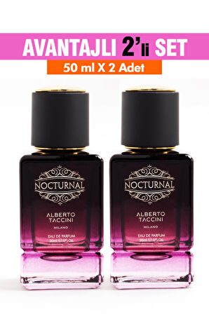 2'Li Set Alberto Taccini Nocturnal Kadın Parfüm 30 ml