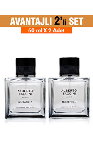 2'Li Set Alberto Taccini Nyctophile Erkek Parfüm 50 ml