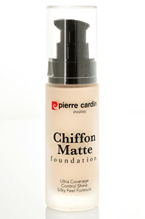 Pierre Cardin Chiffon Touch Mat Görünüm Veren Fondöten-White Porcelain-777