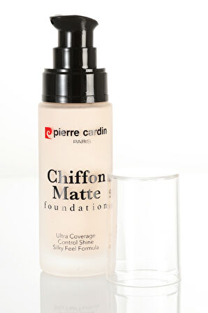 Pierre Cardin Chiffon Touch Mat Görünüm Veren Fondöten-White Porcelain-777