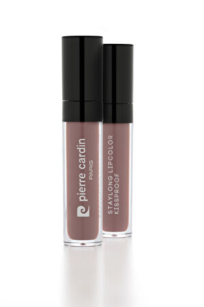 Pierre Cardin Staylong Lipcolor-Kissproof – Uzun Süre Kalıcı Lipgloss-5 ml-Velvet Nude -386