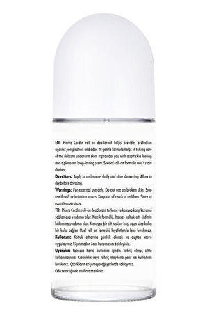 Pierre Cardin Roll-on Kadın Deodorant Ter Kokusu Önleyici Leke Bırakmayan 48 Saat Anti-perspirant Koruma – Fresh Natural Doğal Tazelik 50 ml