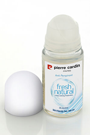 Pierre Cardin Roll-on Kadın Deodorant Ter Kokusu Önleyici Leke Bırakmayan 48 Saat Anti-perspirant Koruma – Fresh Natural Doğal Tazelik 50 ml