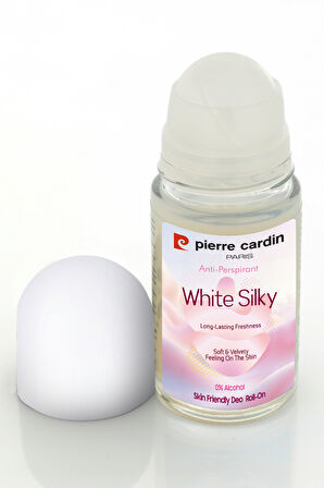 Pierre Cardin Roll-on Kadın Deodorant Ter Kokusu Önleyici Leke Bırakmayan 48 Saat Anti-perspirant Koruma-White Silky-Beyaz ipeksi-50 ml