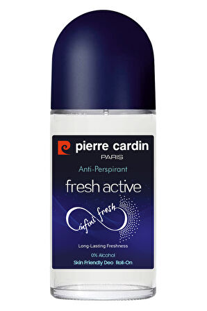 Pierre Cardin Roll-on Kadın Deodorant Ter Kokusu Önleyici Leke Bırakmayan 48 Saat Anti-perspirant Koruma -Fresh Active - Aktif Ferahlık - 50 ml