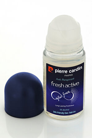 Pierre Cardin Roll-on Kadın Deodorant Ter Kokusu Önleyici Leke Bırakmayan 48 Saat Anti-perspirant Koruma -Fresh Active - Aktif Ferahlık - 50 ml