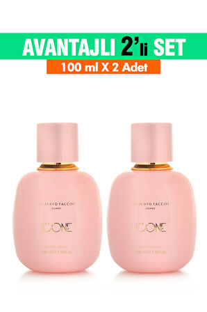 2'Li Set  Alberto Taccini  ICONE Kadın Parfümü - 100 ml