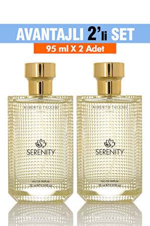 2'Li Set  Alberto Taccini SERENITY Kadın Parfümü - 95 ml