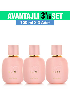 3'Lü Set Alberto Taccini  ICONE Kadın Parfümü - 100 ml