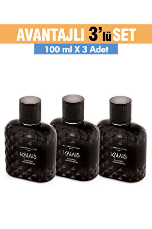 3'Lü Set Alberto Taccini KALAIS Erkek Parfümü - 100 ml