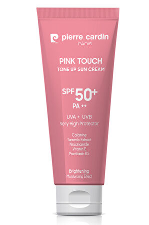Pierre Cardin Ton Eşitleyici Aydınlatıcı Yüz Güneş Kremi Pink Touch Tone-Up SPF50+/PA++ – 50 ml