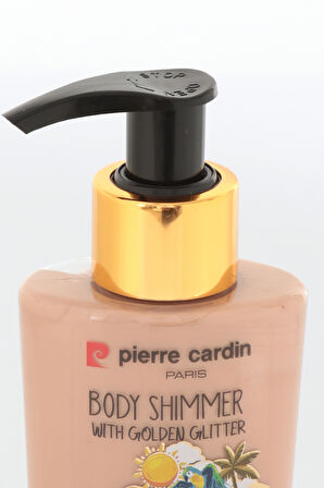 Pierre Cardin Body Shimmer With Golden Glitter-Altın Işıltılı Vücut Parlatıcısı-125 ml