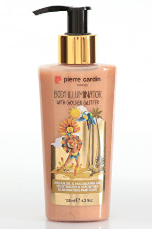 Pierre Cardin Body Illuminator With Golden Glitter-Altın Işıltılı  Vücut Aydınlatıcı-125ml