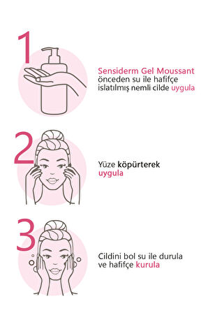 Pierre Cardin Sensiderm Foaming Gel Hassas ve Normal Ciltler Durulanan Micellar Yüz Temizleme Jeli 350 ml