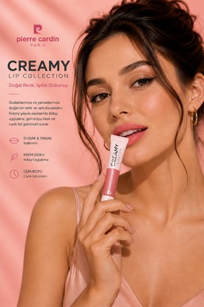 Pierre Cardin Creamy Lipstick Peachy Pink 008
