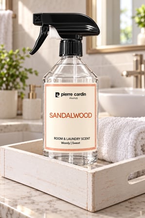 Pierre Cardin Room & Laundry Scent Spray Sandalwood 500 ml - Odunsu & Dinlendirici Oda ve Çamaşır Kokusu Spreyi