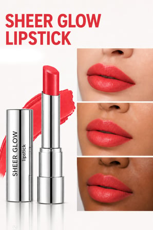 Pierre Cardin Sheer Glow Lipstick - Parlak Bitişli Nemlendirici Ruj - Perfect Peach - 005