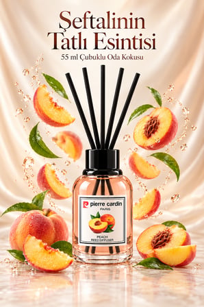 Pierre Cardin Reed Diffuser 55 ml - Peach - Oda Kokusu