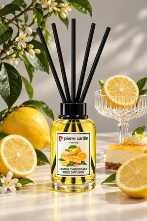 Pierre Cardin Reed Diffuser 110 ml Lemon Cheesecake - Limonlu Turta Oda Kokusu