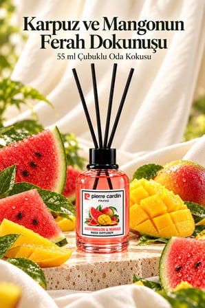 Pierre Cardin Reed Diffuser 55 ml  Watermelon & Mango - Karpuz - Mango Oda Kokusu