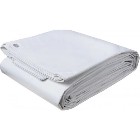 4x5 Beyaz Ebatlı PVC Branda Gölgelik Su Geçirmez Çadır - 140 gr/m²