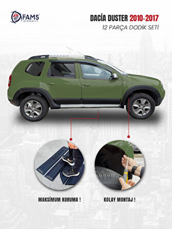 Dacia Duster 2010-2017 Uyumlu Dodik Seti 12 Parça (Duster Baskılı)