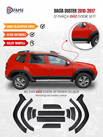 Dacia Duster 2010-2017 Uyumlu Dodik Seti 12 Parça (Baskısız) Düz