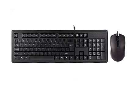TEKNOTEG - A4 TECH KR-9276 Q USB STANDART KLAVYE+OPTİK MOUSE
