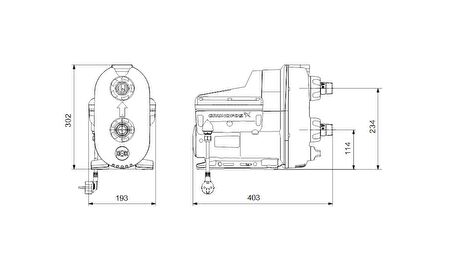 Grundfos SCALA2 3-45 A Kompakt Hidrofor