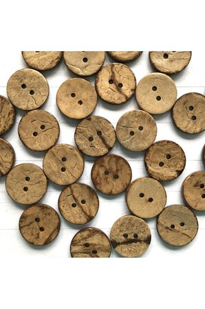 Kokonat Düğme 24 Boy (1,5 CM ÇAP) (50 ADET)