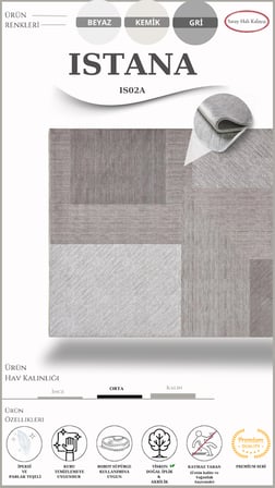 Modern, Yüksek Kaliteli Salon Halısı ISTANA IS02A